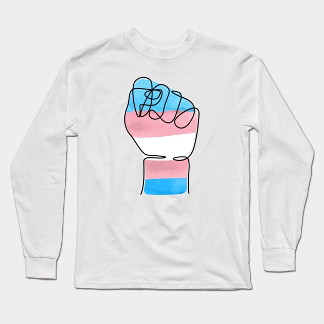 Trans Power Long Sleeve T-Shirt by Pridish